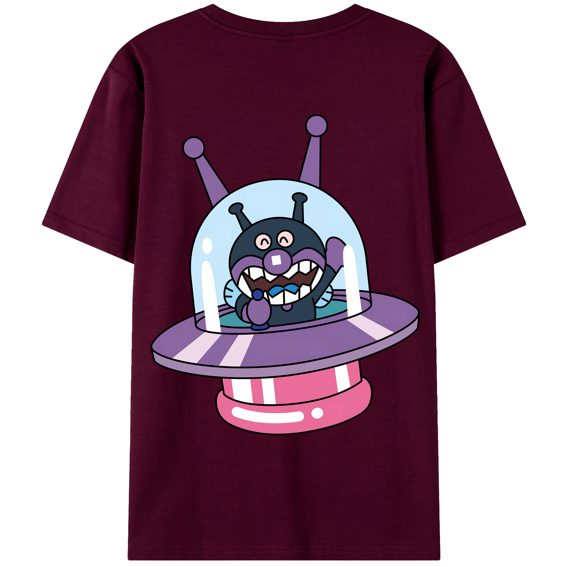 （画像用） アンパンマン Anpanman レディース半袖Tシャツ(バックプリント)